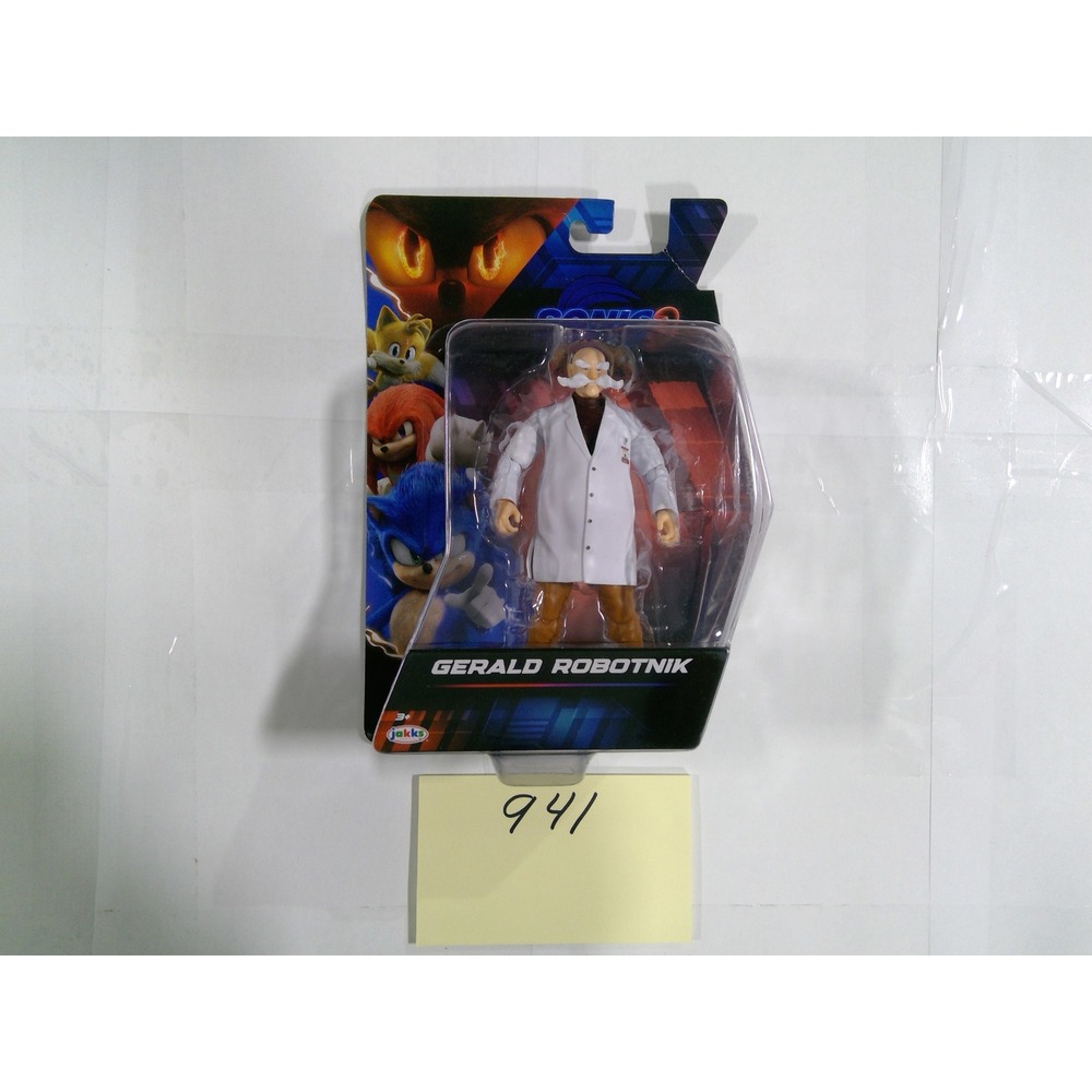Jakks Sonic 3 Gerald Robotnik Action Figure Unisex 5" White New Movie
